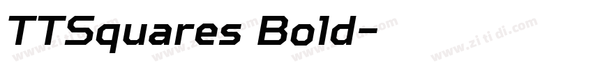 TTSquares Bold字体转换